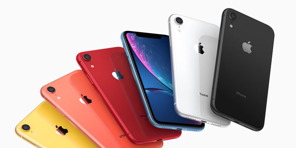 iPhone XR range of colours
