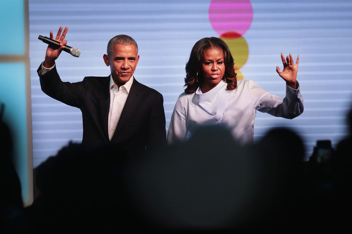 President Obama and Michelle Obama are launching a podcast series on Spotify