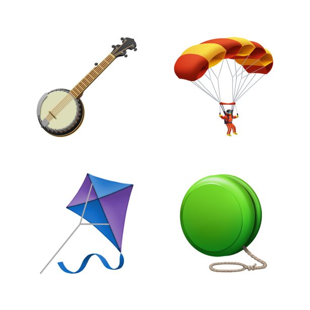 Banjo Paraglider Kite Yo-Yo emoji