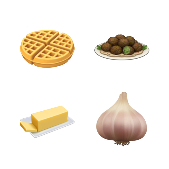 New 2019 emojis waffles garlic butter