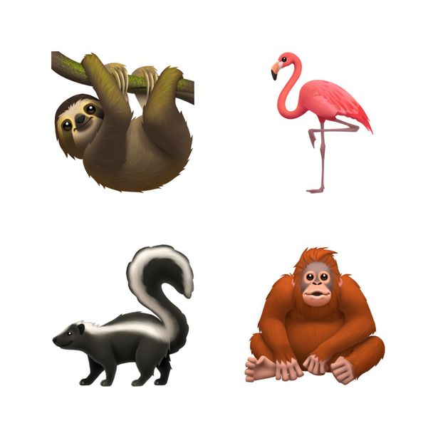 New 2019 animal emoji