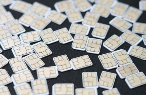 SIM card pile